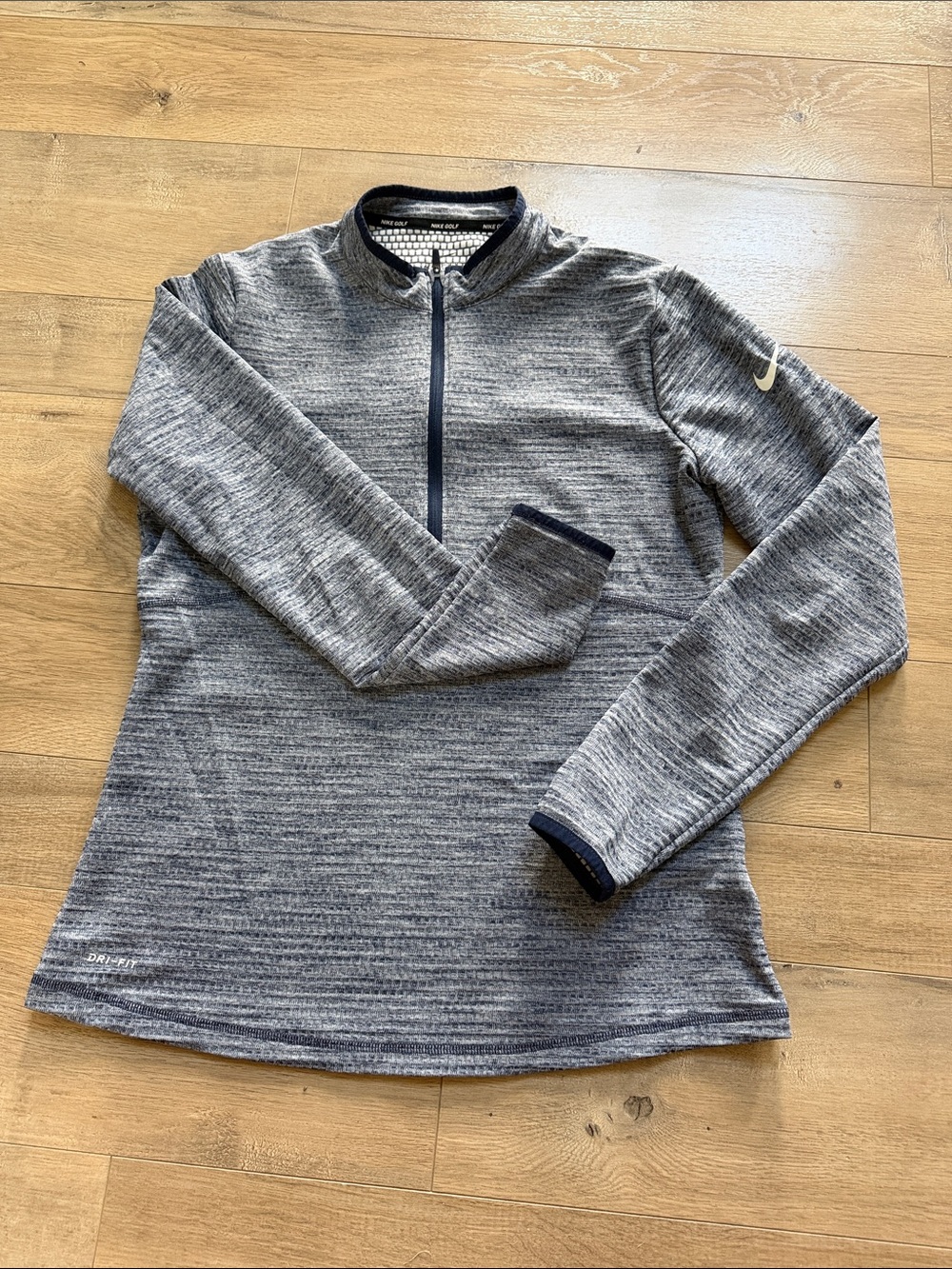 Nike Women's Heather Gray Quarter-Zip Pullover